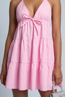 Danna Poplin Halter Mini Dress
