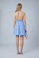 Danna Poplin Halter Mini Dress