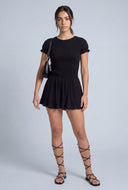 Smocked Bodice Mini Dress