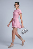Smocked Bodice Mini Dress