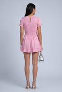 Smocked Bodice Mini Dress