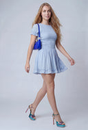 Smocked Bodice Mini Dress