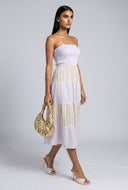 Striped Smocked Bodice Tiered Sundress