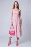 Striped Smocked Bodice Tiered Sundress