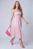 Striped Smocked Bodice Tiered Sundress