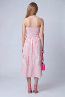 Striped Smocked Bodice Tiered Sundress