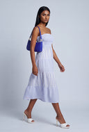 Striped Smocked Bodice Tiered Sundress