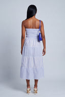 Striped Smocked Bodice Tiered Sundress