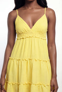 Ruffle Tiered Spaghetti Strap Mini Sundress