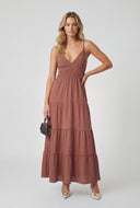 Aleena Tiered Crepe A-Line Sundress