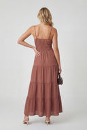 Aleena Tiered Crepe A-Line Sundress