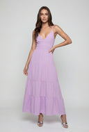 Aleena Tiered Crepe A-Line Sundress