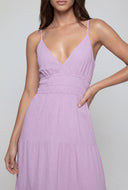 Aleena Tiered Crepe A-Line Sundress