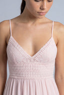 Bow Tie Back Tiered Maxi Dress