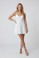 Tiered Ruffle Gauze Mini Sundress