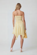 Flounce Hem Smocked Tube Dress
