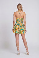 Printed Smocked Halter Dress