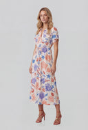 Ocean Tie Waist Shirt Dress