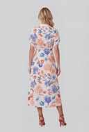 Ocean Tie Waist Shirt Dress