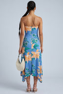 Floral Strapless Maxi Dress