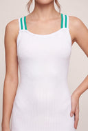 Contrast Criss Cross Back Mini Dress