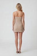 Aubree Lace Trim Knit Mini Dress