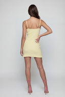 Aubree Lace Trim Knit Mini Dress