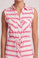 Striped Maxi Shirt Dress