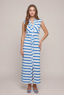 Striped Maxi Shirt Dress