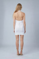 Rib Knit Halter Midi Dress