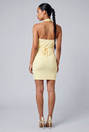 Rib Knit Halter Midi Dress