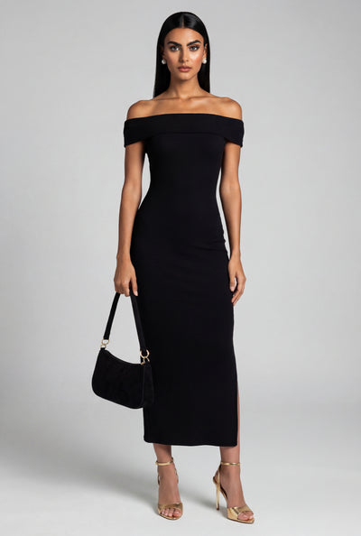 Margot Off The Shoulder Midi Dress