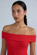 Margot Off The Shoulder Midi Dress
