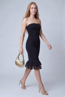Giuliana Flounce Hem Tube Dress
