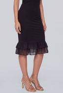 Giuliana Flounce Hem Tube Dress