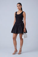 Sleeveless Tiered Skater Dress