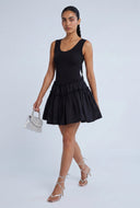 Sleeveless Tiered Skater Dress