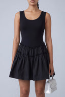 Sleeveless Tiered Skater Dress