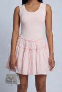 Sleeveless Tiered Skater Dress