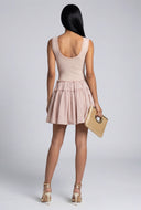 Sleeveless Tiered Skater Dress