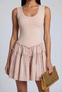 Sleeveless Tiered Skater Dress