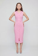 Emilia Sleeveless Hooded Midi Dress