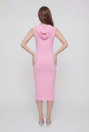 Emilia Sleeveless Hooded Midi Dress