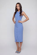 Emilia Sleeveless Hooded Midi Dress
