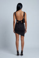 Low Tie Back Mini Dress