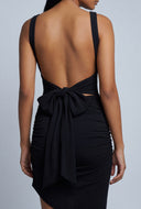Low Tie Back Mini Dress
