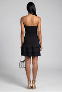 Strapless Ruffle Mini Dress