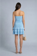 Strapless Ruffle Mini Dress