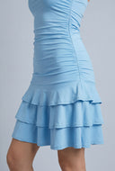 Strapless Ruffle Mini Dress