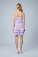 Strapless Ruffle Mini Dress